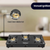 FABIANO - GAS COOKER - GLASS TOP - THREE BURN