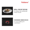 FABIANO - GAS COOKER - GLASS TOP - THREE BURN - Image 4